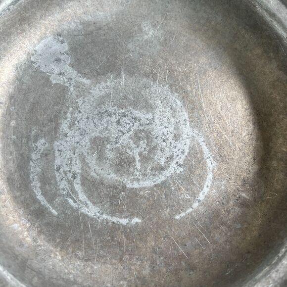 Set of 3 Bon Chef Scalloped Pewter 9" Dinner Plates Augusta NJ - Picture 2 of 7